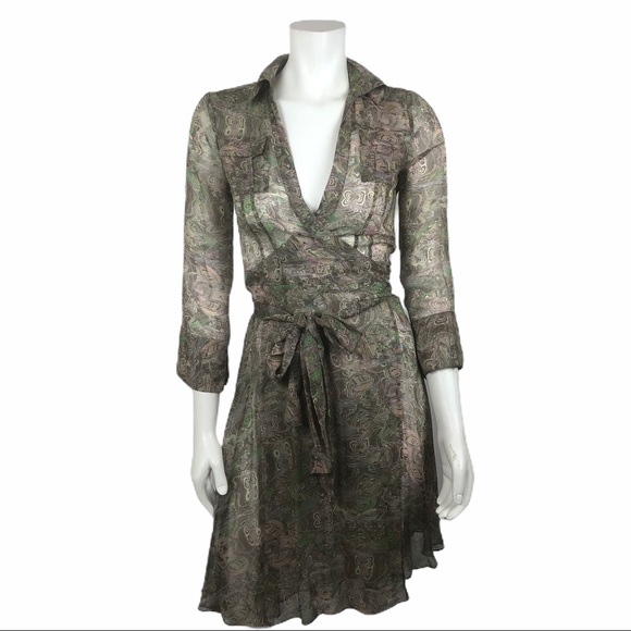 COPY - Diane Von Furstenberg Womens Wrap Dress Size 2 - Picture 1 of 12